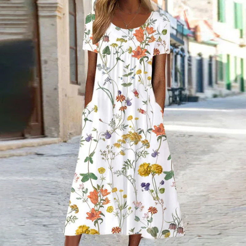 Lila – Kleid, das mühelos den Bauch bedeckt - Weiß - - Cow Clothing