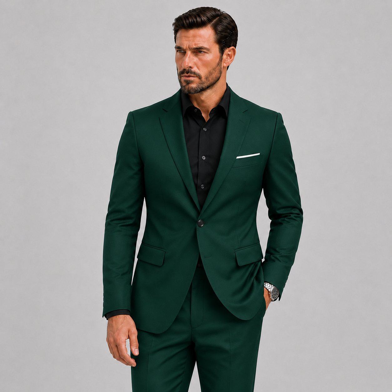 Eleganter Herren Slim-Fit Anzug für festliche Anlässe & Hochzeiten - - Pakken - Lunelle