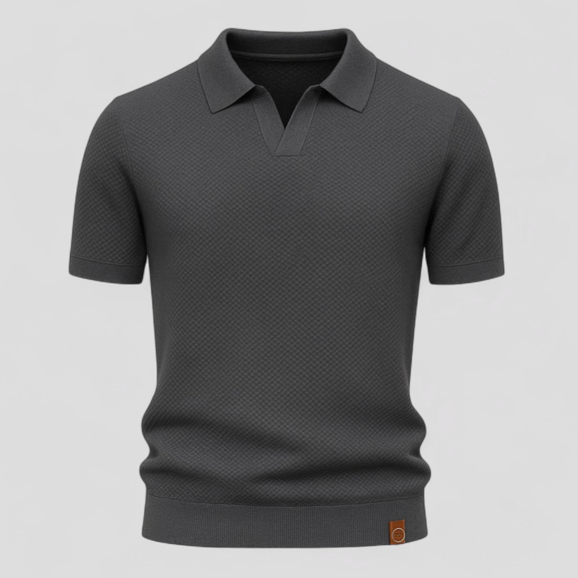 Rico Kurzarm-Herren-Polohemd: Strukturiert und elegant