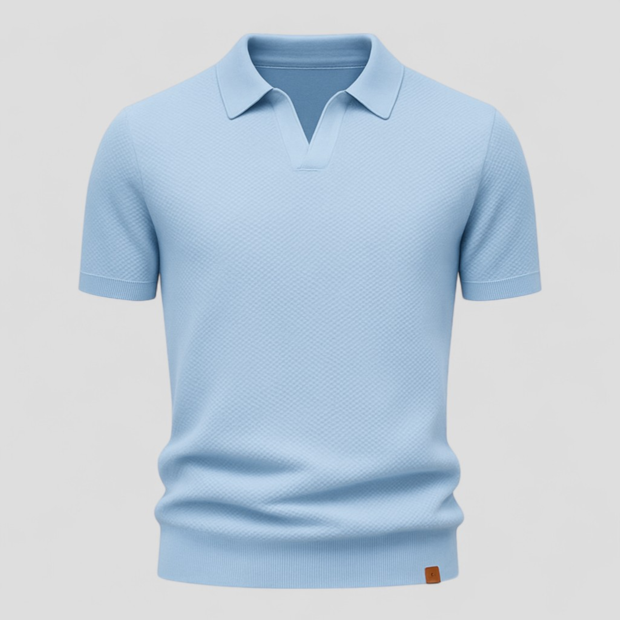 Rico Kurzarm-Herren-Polohemd: Strukturiert und elegant