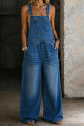 Harper | Denim-Jumpsuit mit elastischer Taille