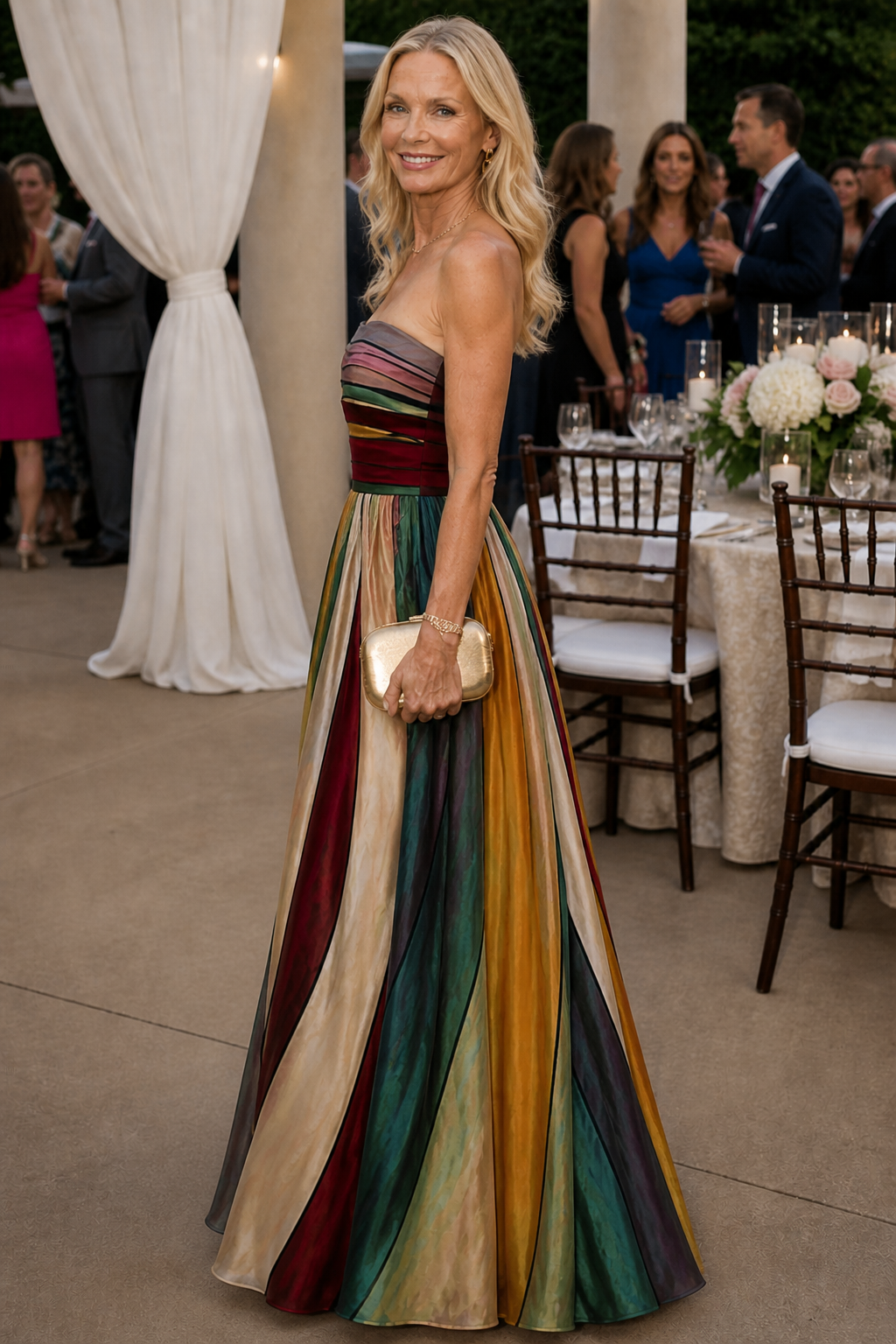 Müheloses trägerloses A-Linien-Kleid - - - DUUWE