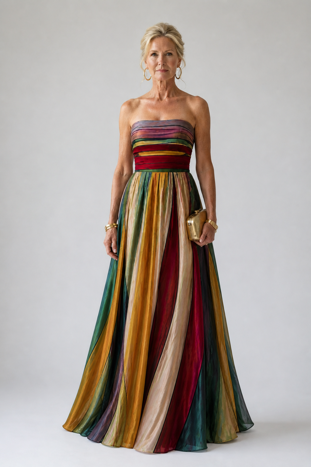 Müheloses trägerloses A-Linien-Kleid - - - DUUWE