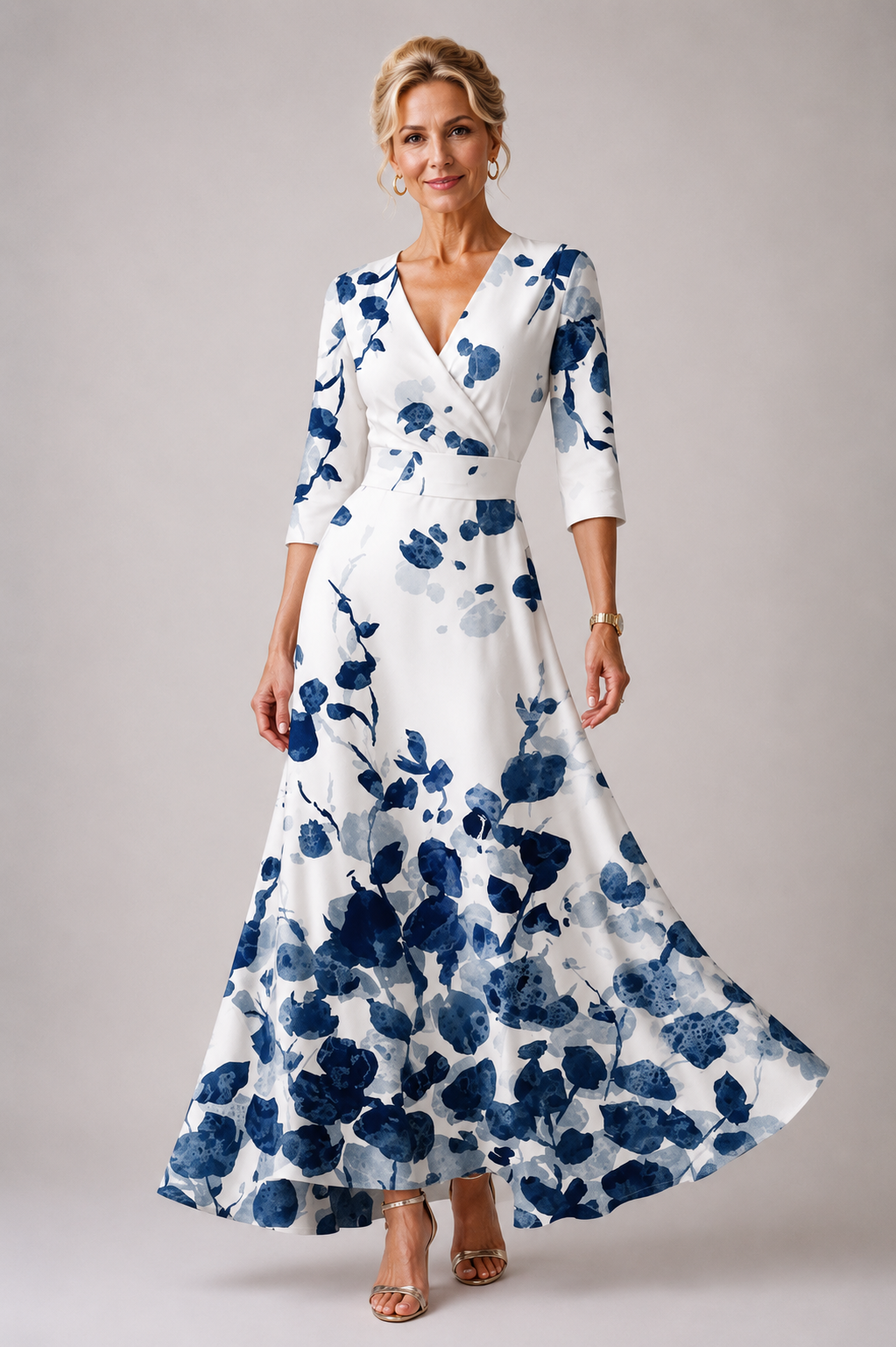 Ysa | Schickes Kleid mit Blumendruck - 2XL - - DUUWE
