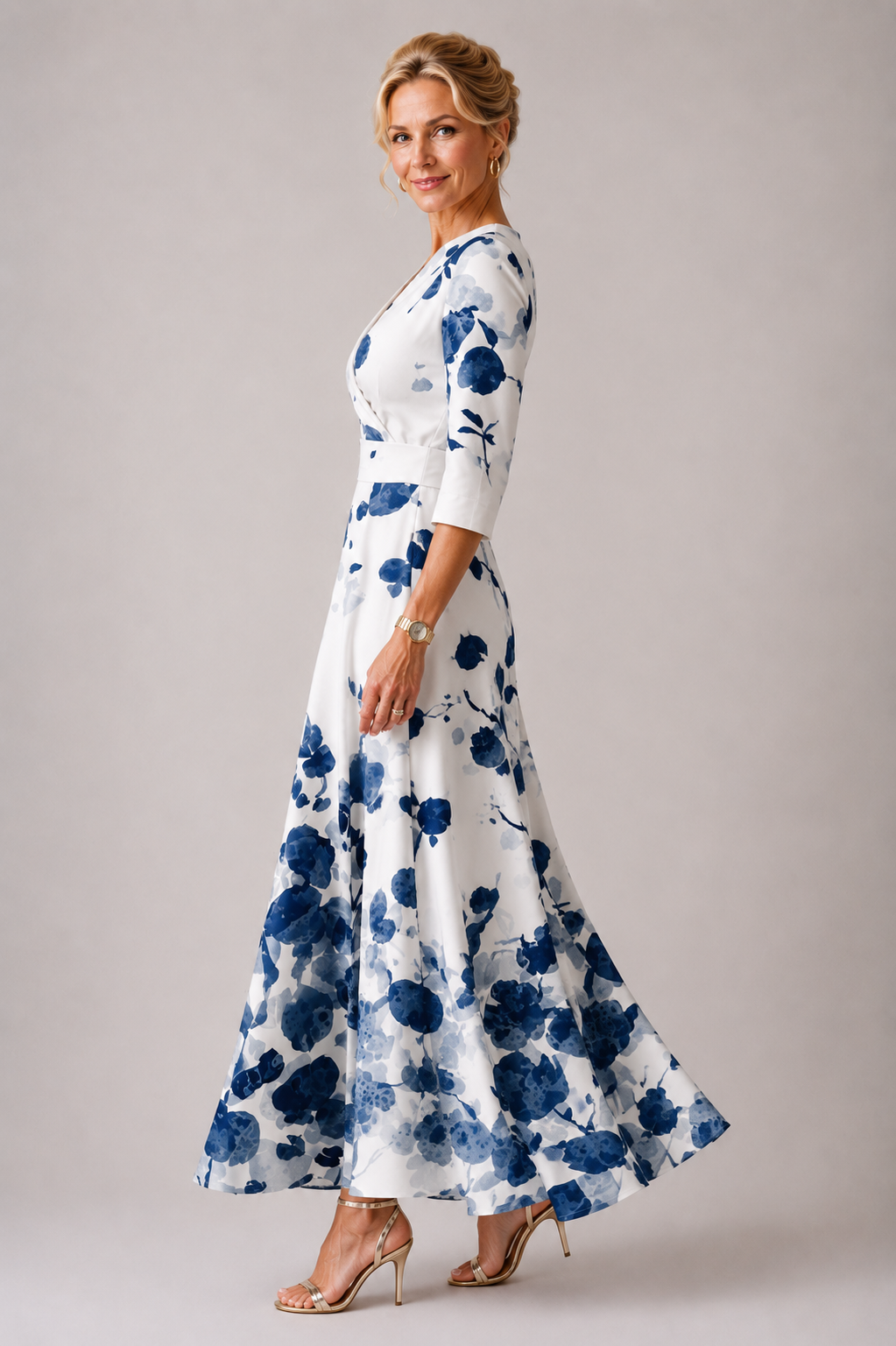 Ysa | Schickes Kleid mit Blumendruck - - - DUUWE