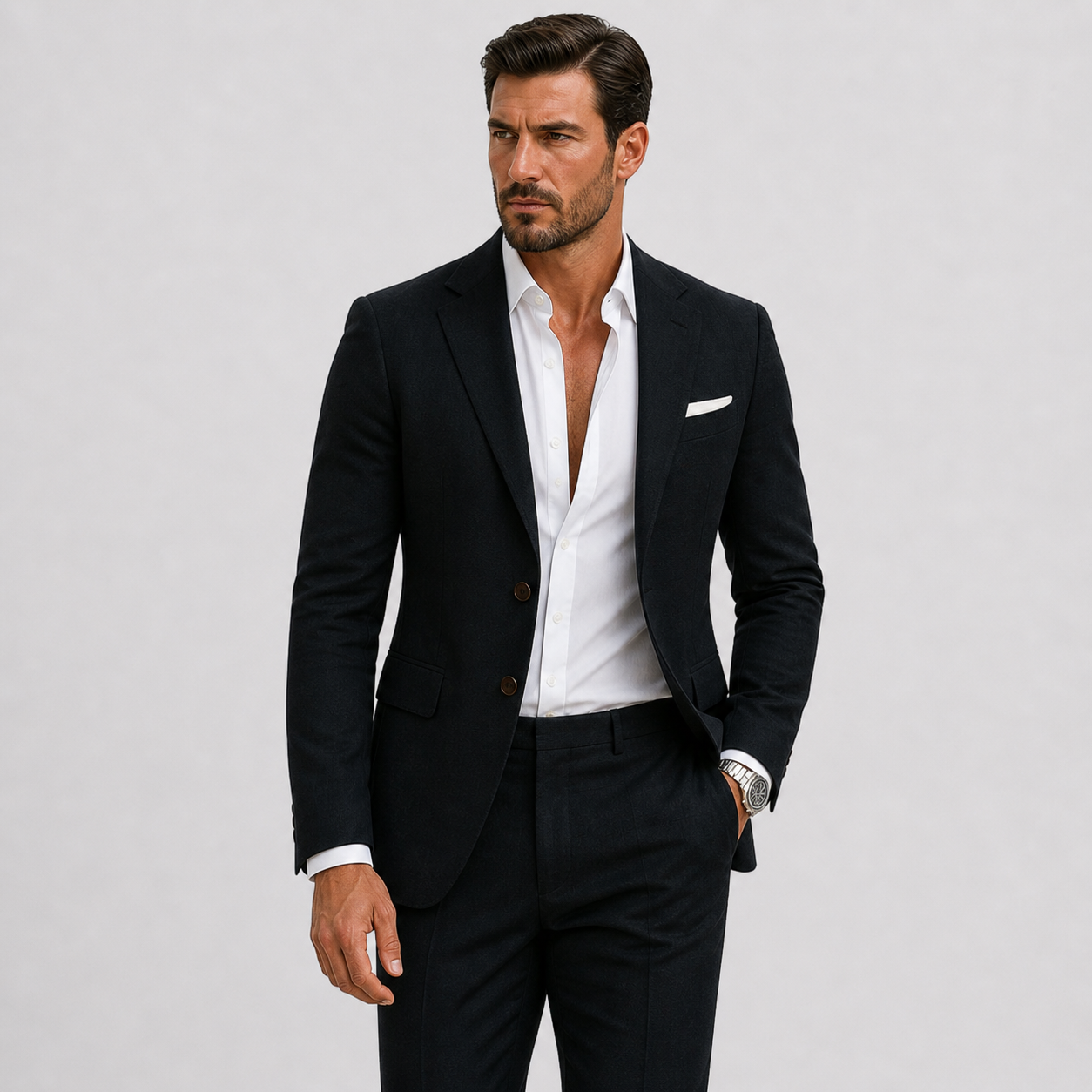 Herren Leinenanzug Slim-Fit - Sommerliche Eleganz - - Suits - Lunelle
