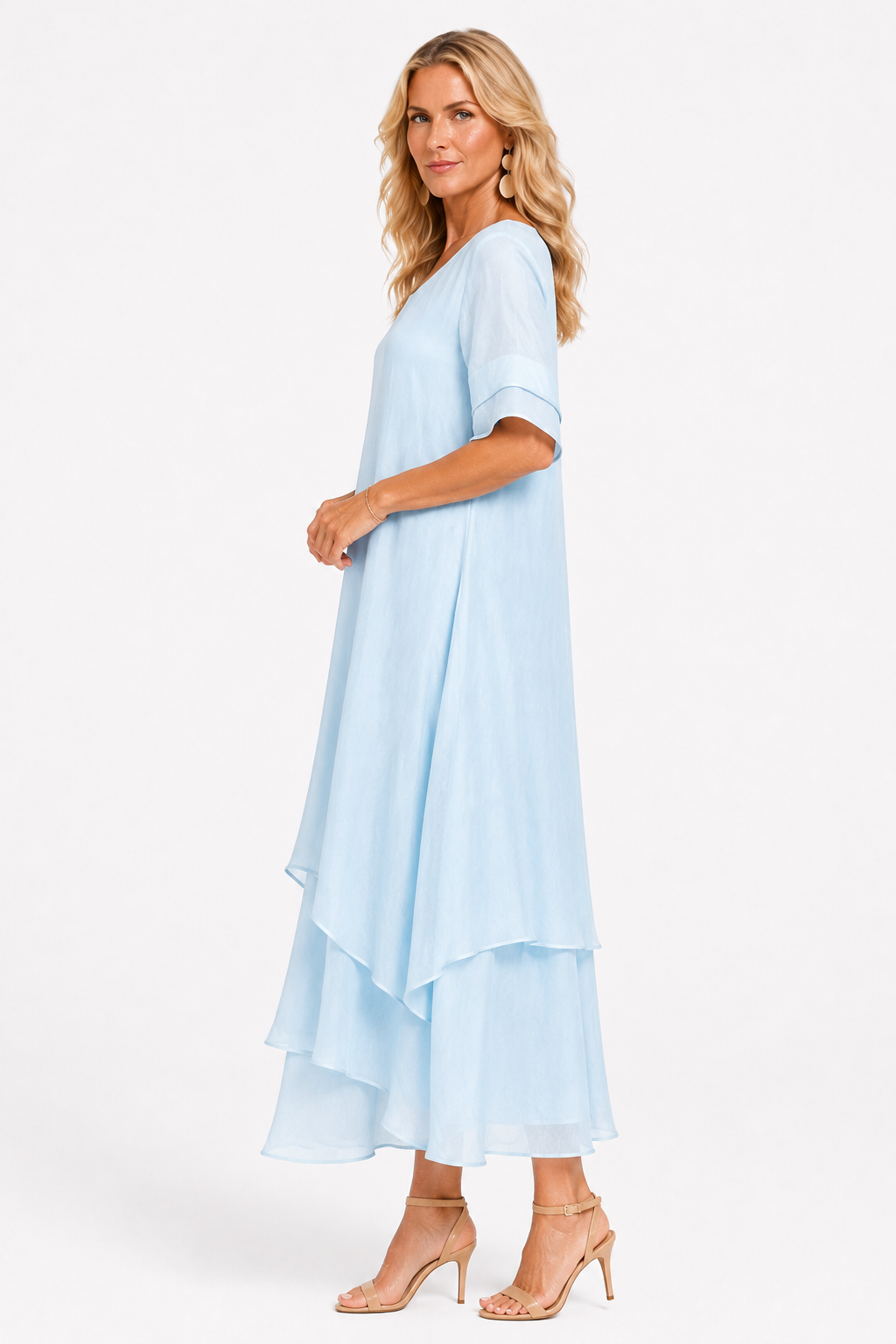 Damenkleid Elegant Fließend - Zeitloser Stil für jeden Anlass - - Dress - Concept Fashionlab