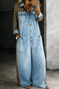 Amanda | Einteiliger Denim-Hemd-Jumpsuit
