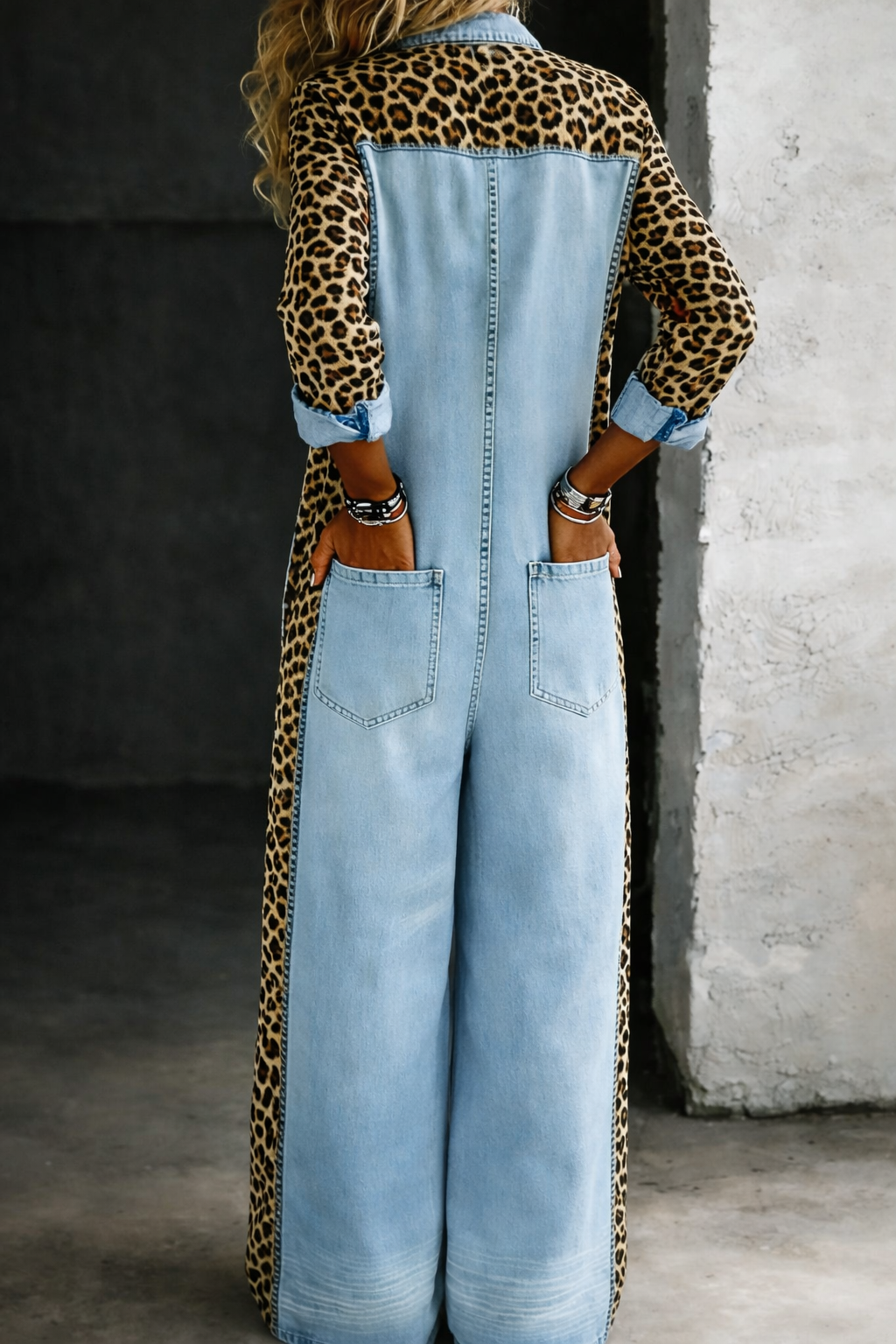 Amanda | Einteiliger Denim-Hemd-Jumpsuit - - - Margaret & Rose