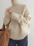 Luxe Rollkragen-Strickpullover
