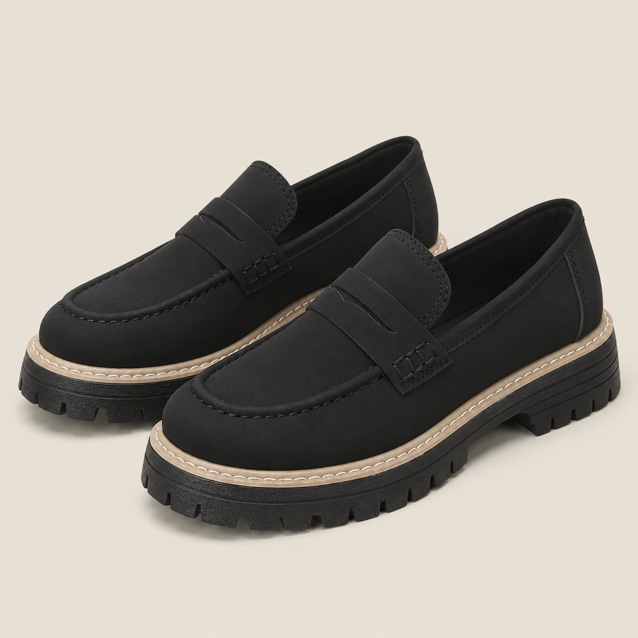 Damen Loafer: elegant und bequem - Schwarz - Damen > Loafer - Concept Fashionlab