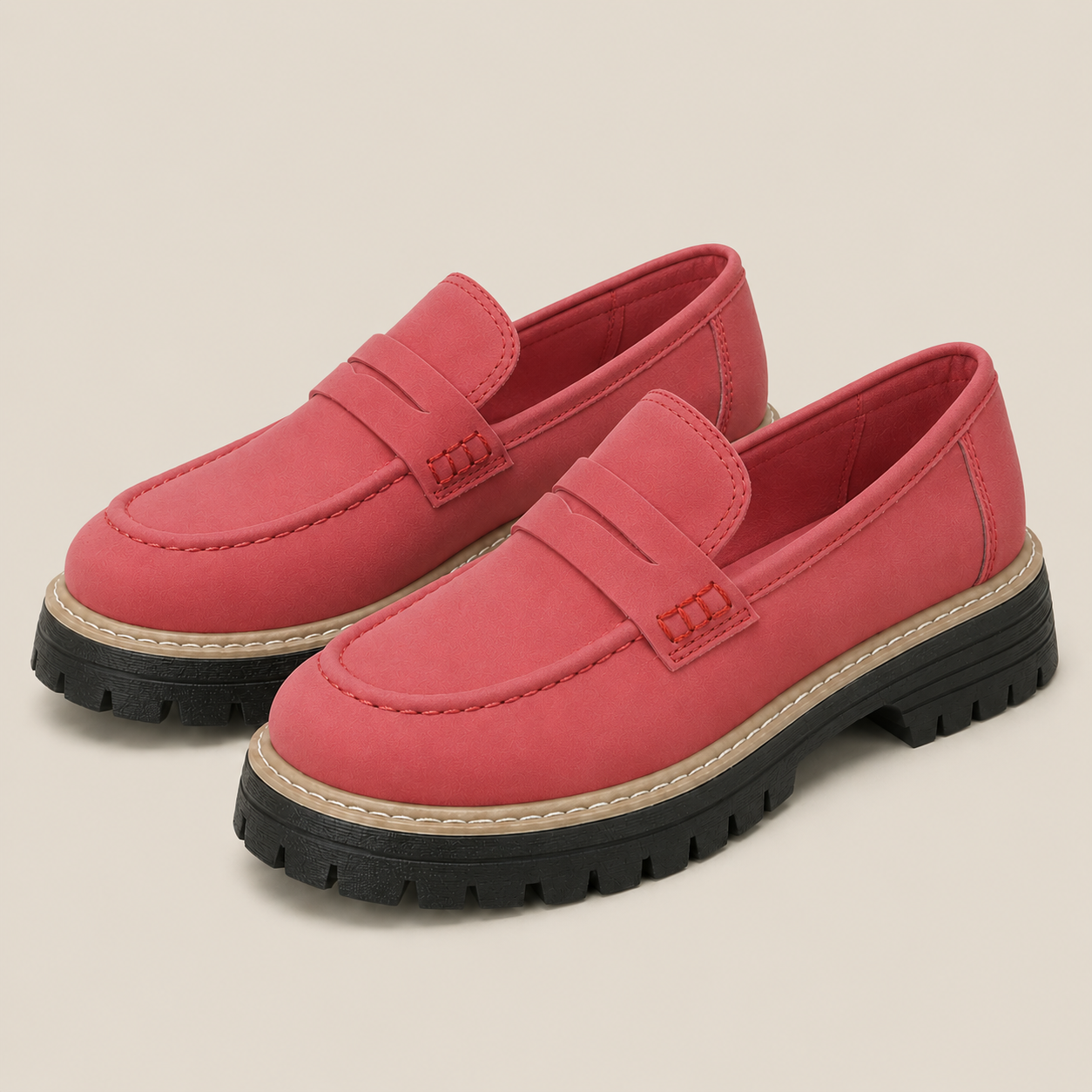 Damen Loafer: elegant und bequem - Burgunderrot - Damen > Loafer - Concept Fashionlab