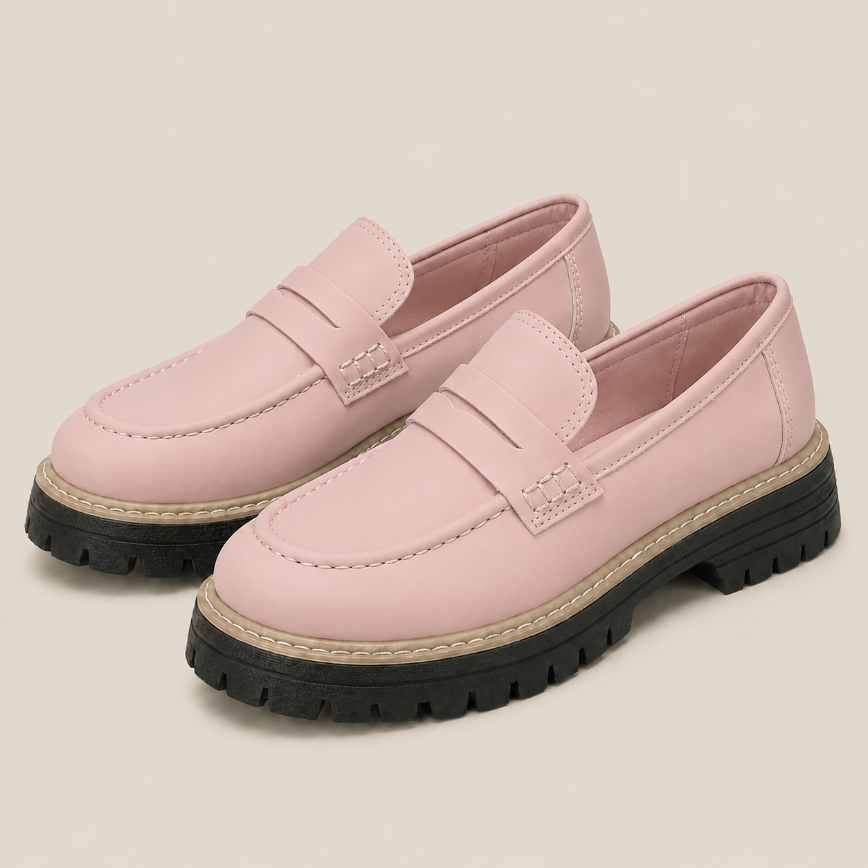 Damen Loafer: elegant und bequem - Rosa - Damen > Loafer - Concept Fashionlab