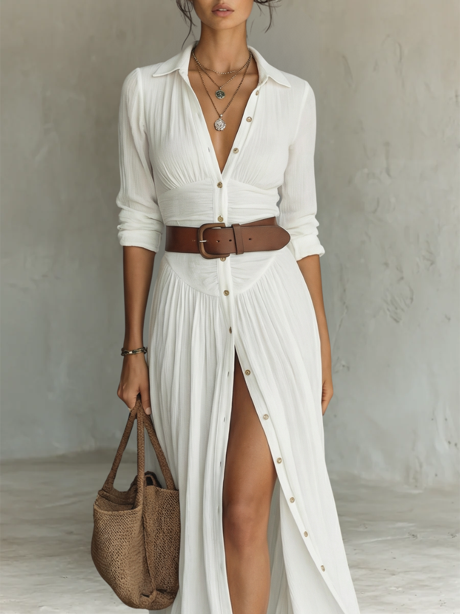 Elowen | Langes Maxikleid - - DRESSES - Cow Clothing