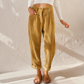 Natalia | Damen-Sommerhose mit hohem Bund und weitem Bein