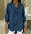 Damen Abigail Luxe Denim-Bluse