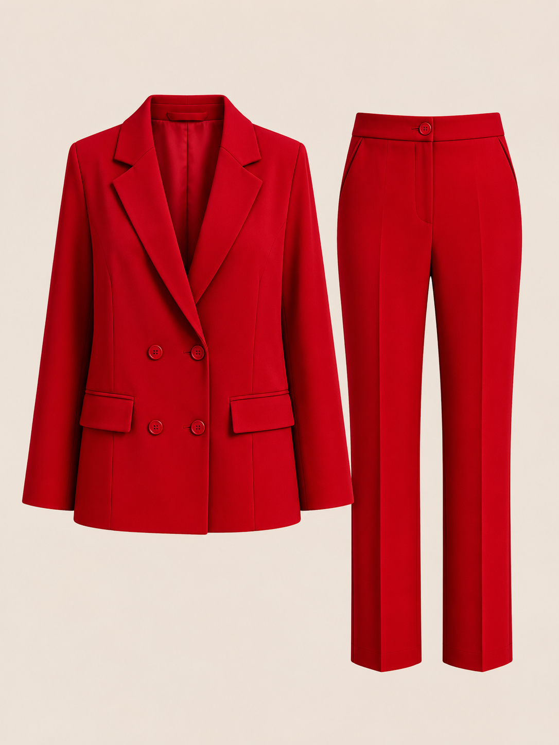 Eleganter Anzug: raffinierter Look - Rot - Suit - Concept Fashionlab