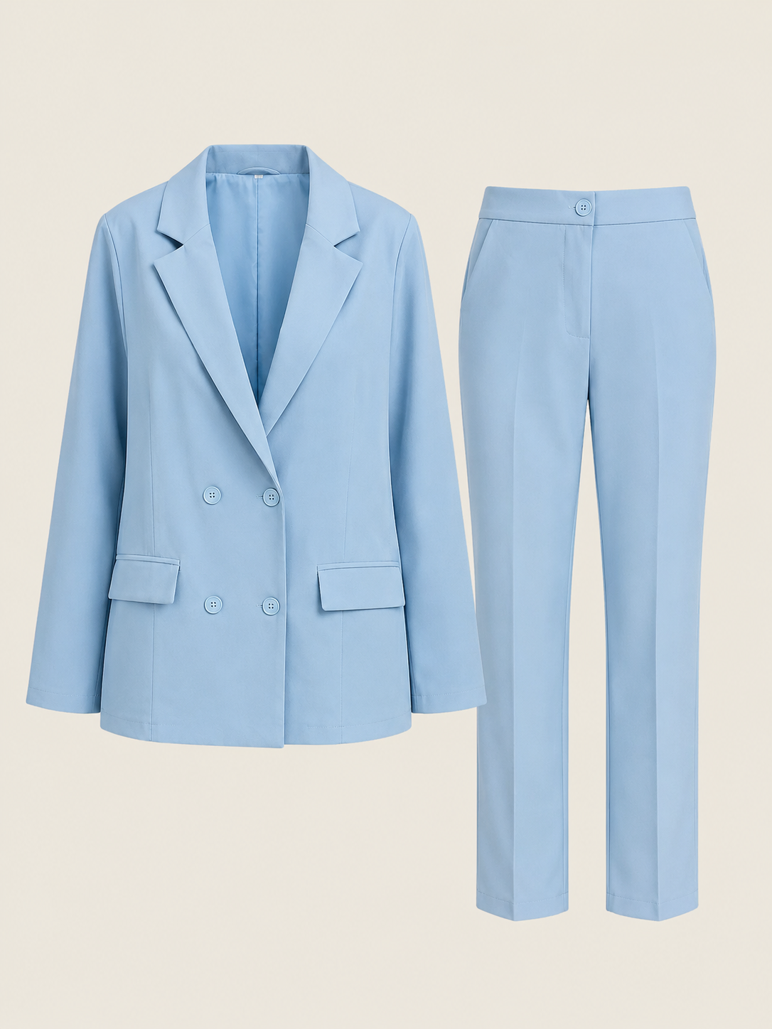 Eleganter Anzug: raffinierter Look - Hellblau - Suit - Concept Fashionlab