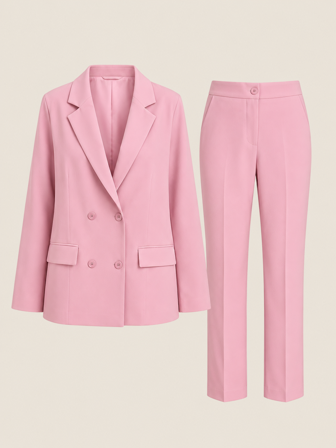 Eleganter Anzug: raffinierter Look - Rosa - Suit - Concept Fashionlab