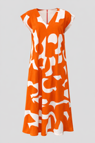 Elegantes V-Ausschnitt-Maxikleid für Damen