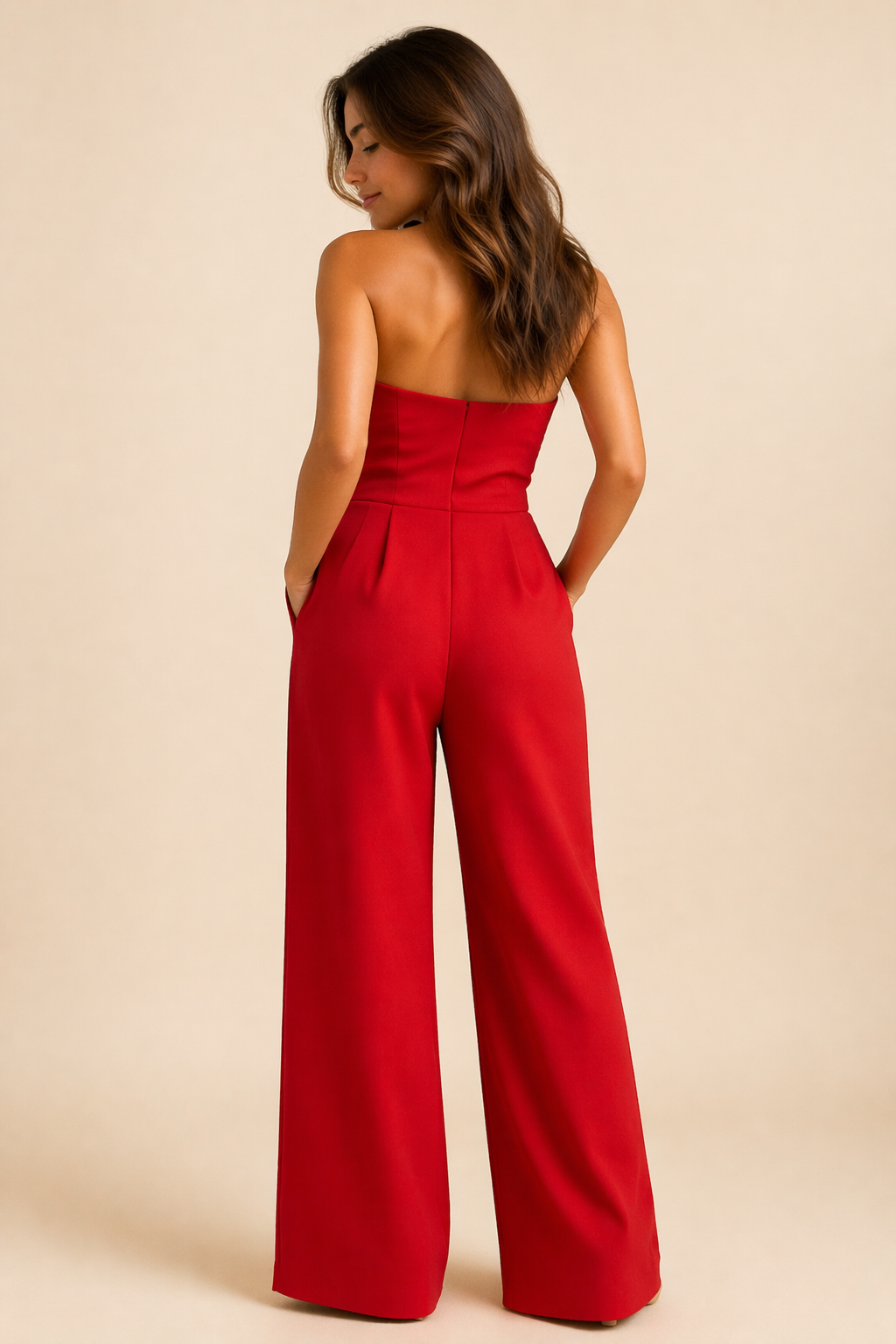 Elena - Eleganter Jumpsuit ohne Ärmel - - Jumpsuit - Concept Fashionlab Boutique