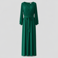 Damen Elegantes Maxikleid mit Gürtel