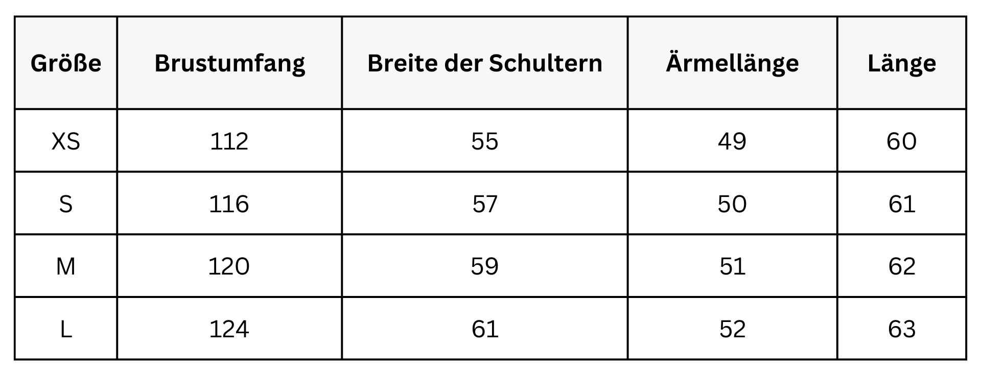 Size Guide