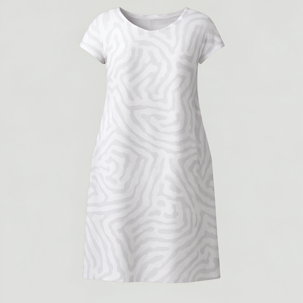 Damen-A-Linien-Sommerkleid - Weiß - Dress - Concept Fashionlab