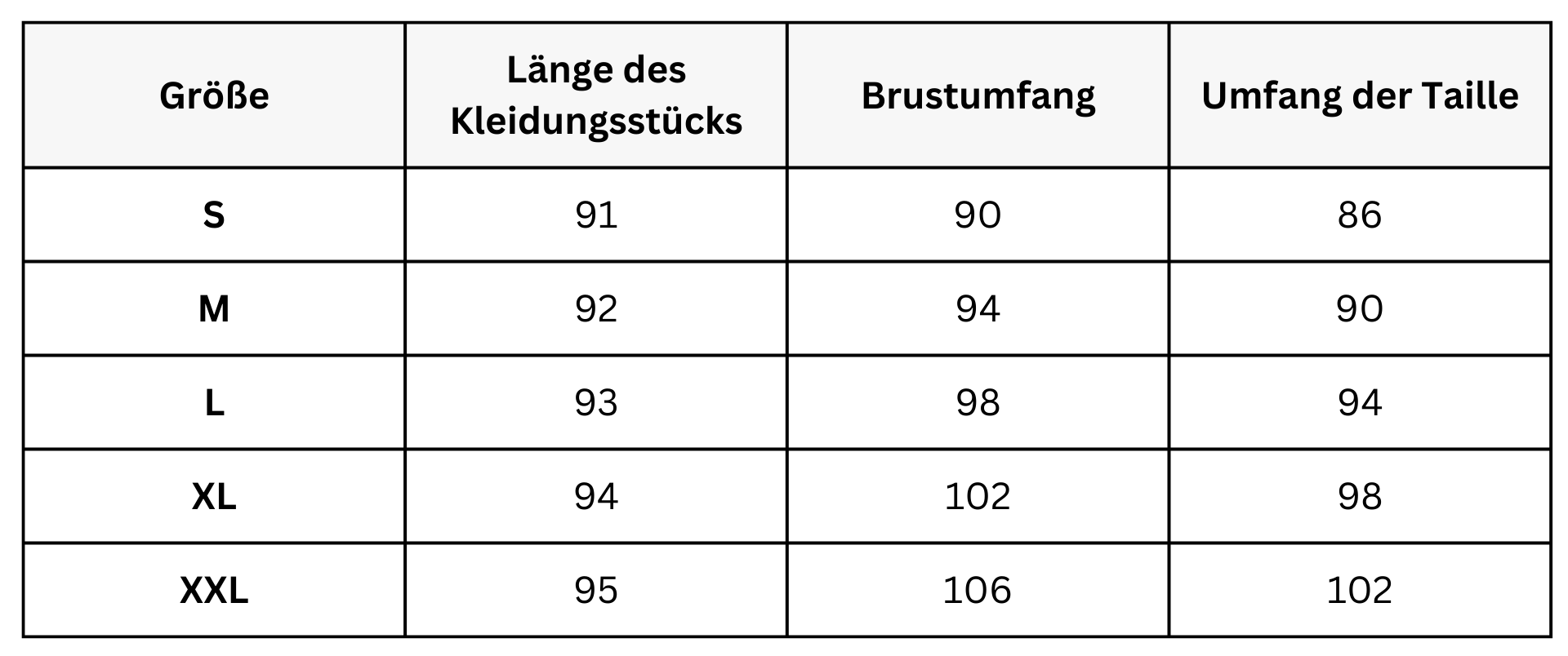 Size Guide