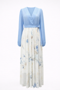 Elegantes langes Kleid mit leichten Ärmeln Damen
