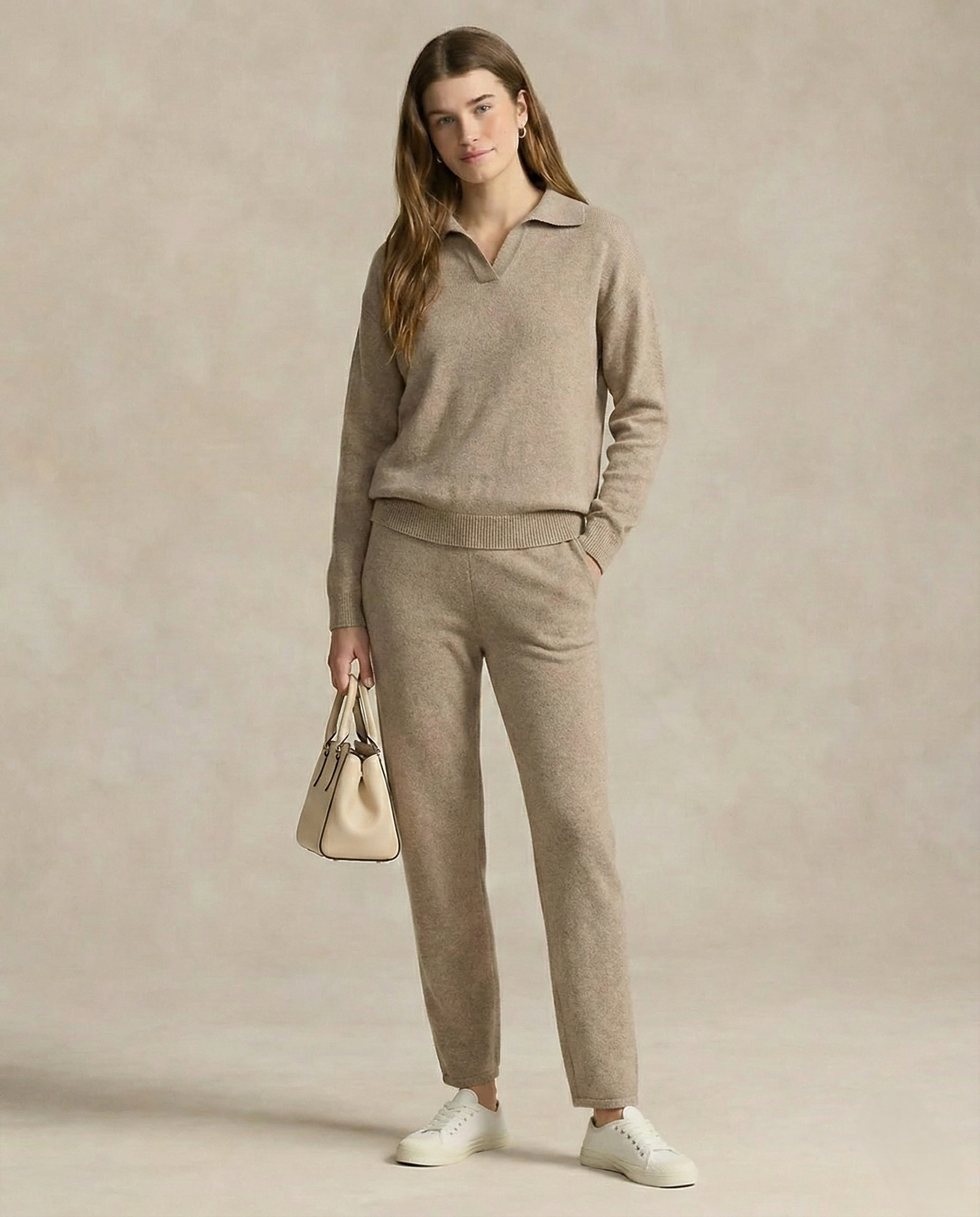 Polo-Strick-Set – müheloser Stil, ganztägiger Komfort - - Two-Piece Set - Concept Fashionlab