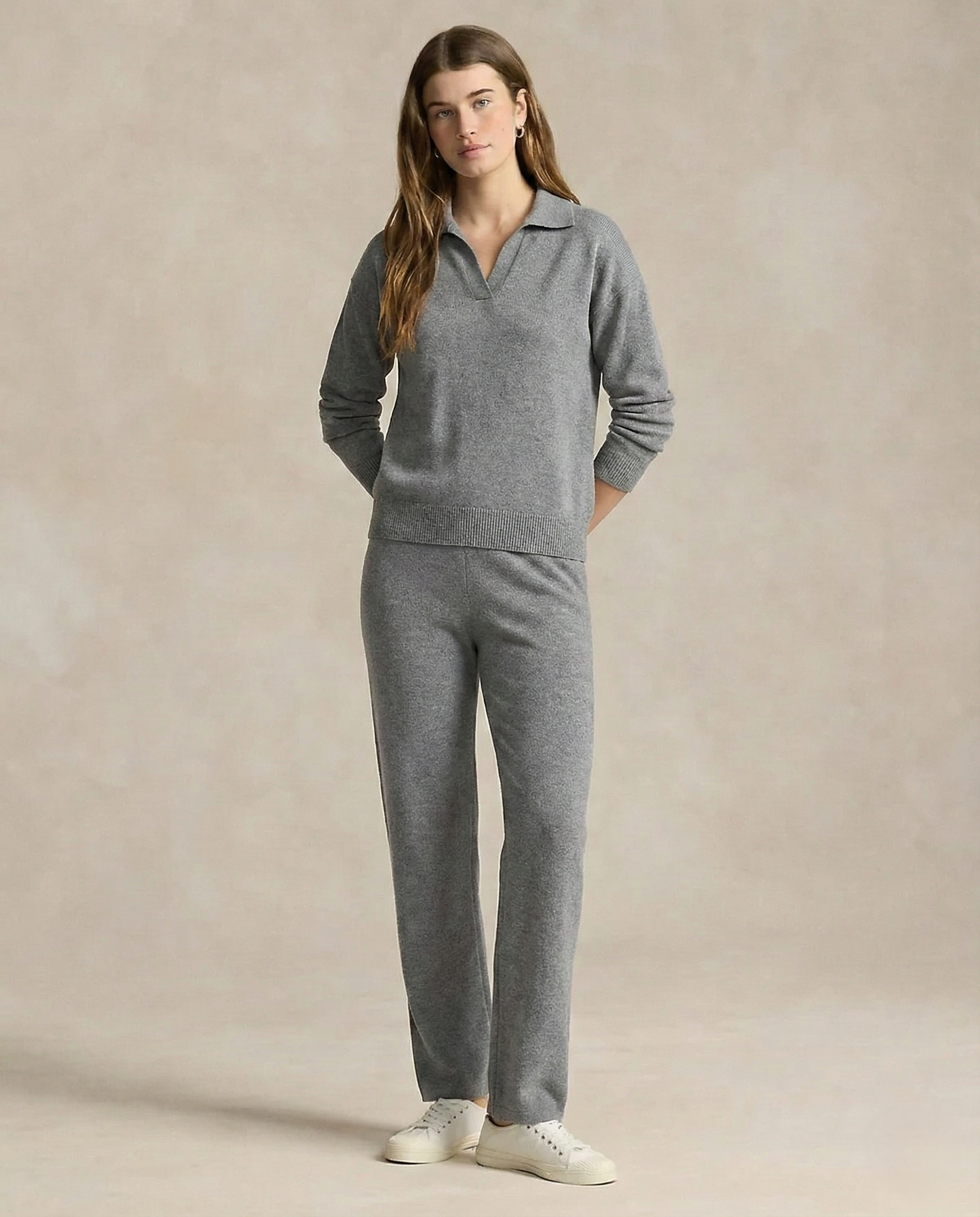 Polo-Strick-Set – müheloser Stil, ganztägiger Komfort - - Two-Piece Set - Concept Fashionlab