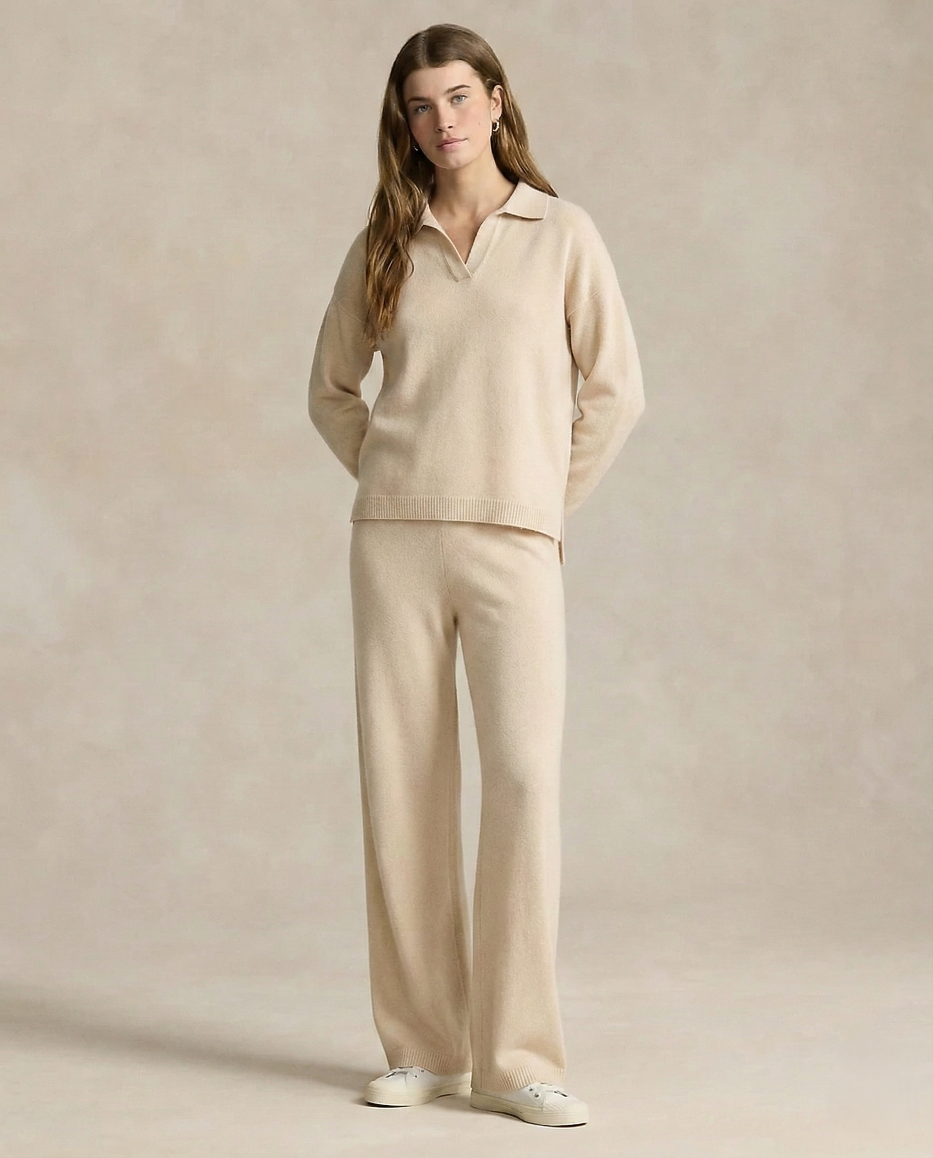 Polo-Strick-Set – müheloser Stil, ganztägiger Komfort - - Two-Piece Set - Concept Fashionlab