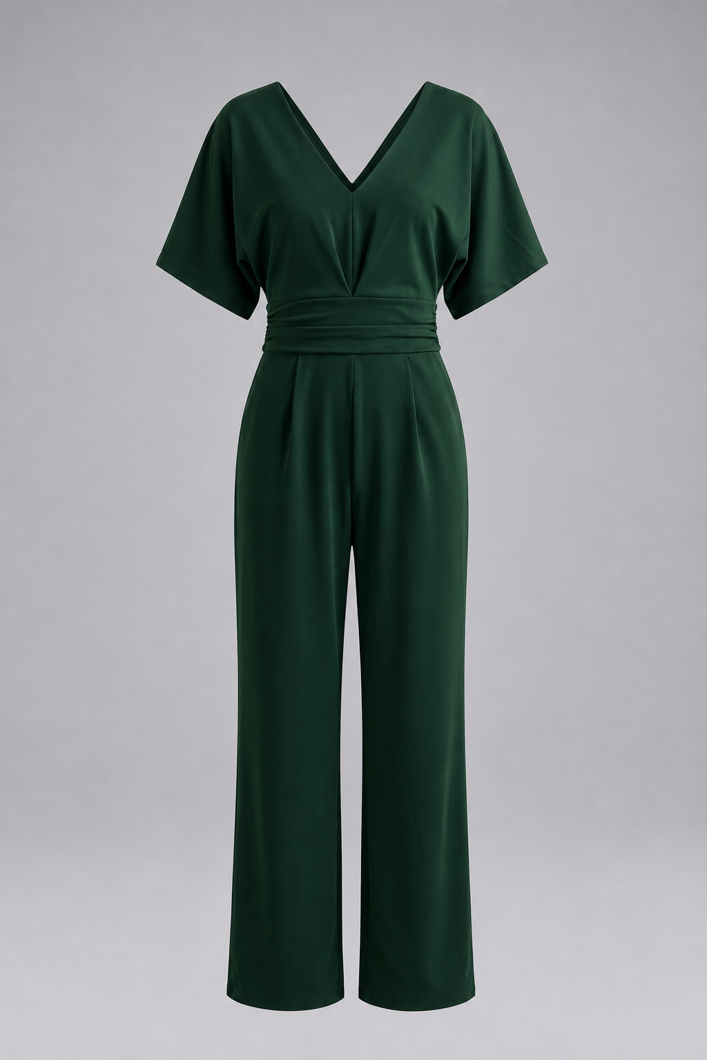 Lena - Eleganter V-Ausschnitt-Jumpsuit - Grün - Jumpsuit - Concept Fashionlab Boutique