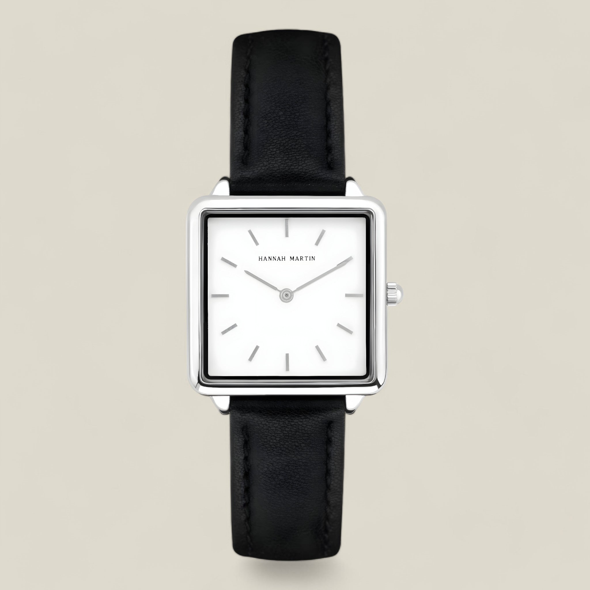 Nina | Silberne quadratische Uhr - Klassisch und bequem - - - Concept Fashionlab