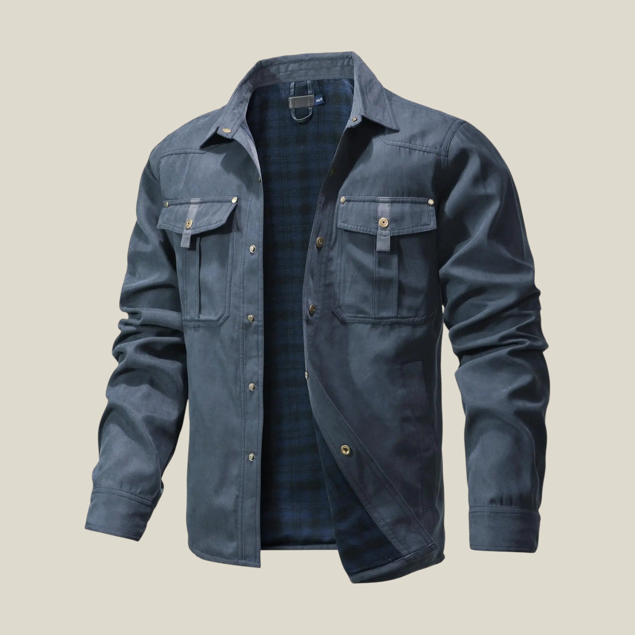 Herrenjacke mit Knopfleiste Taschen-Concept Fashion Lab