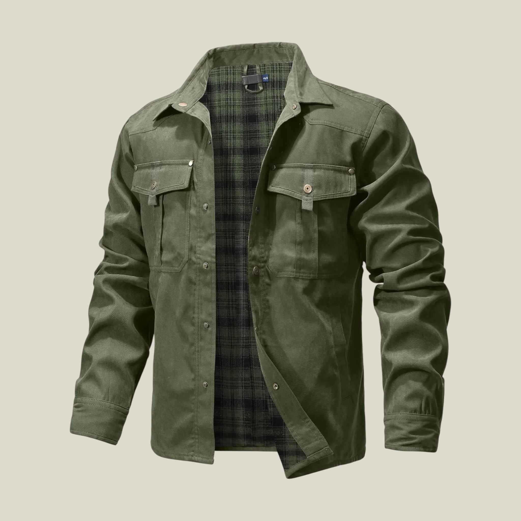 Herrenjacke mit Knopfleiste Taschen-Concept Fashion Lab