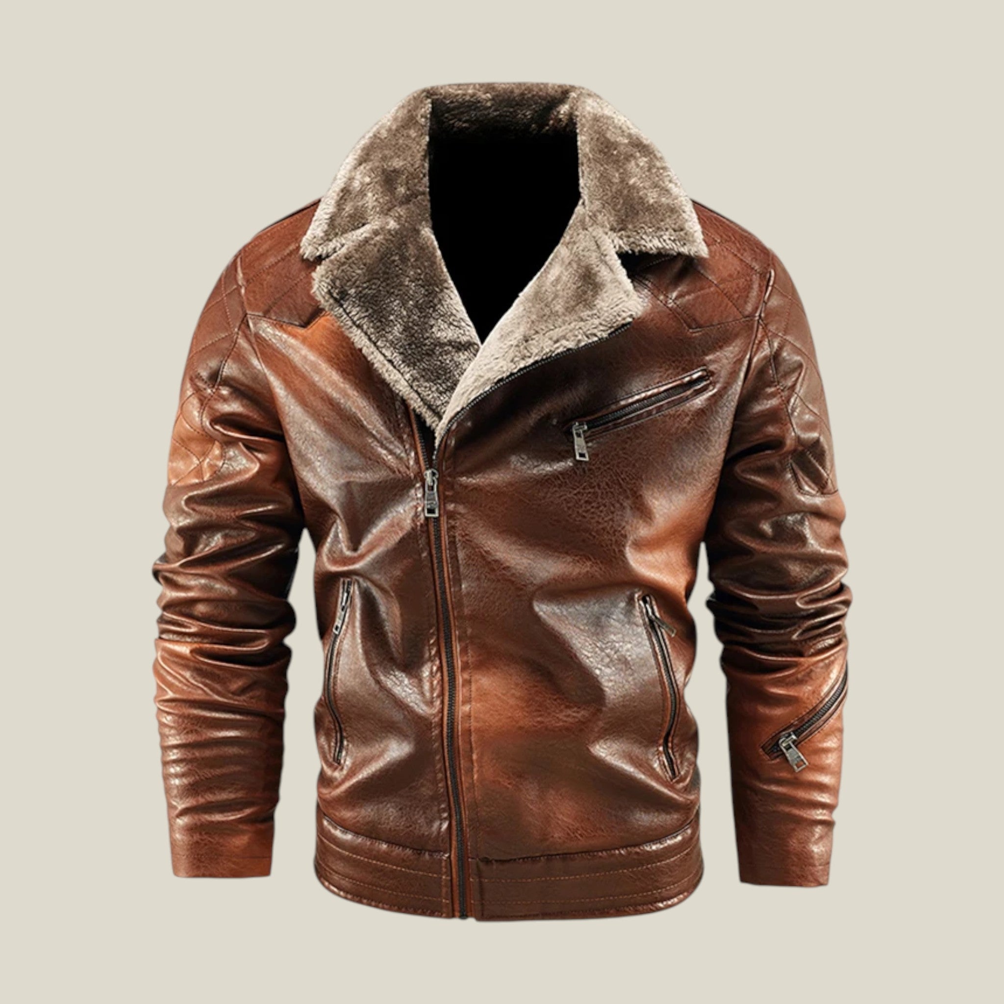 Herren-Winterjacke mit breitem Kragen-Concept Fashion Lab