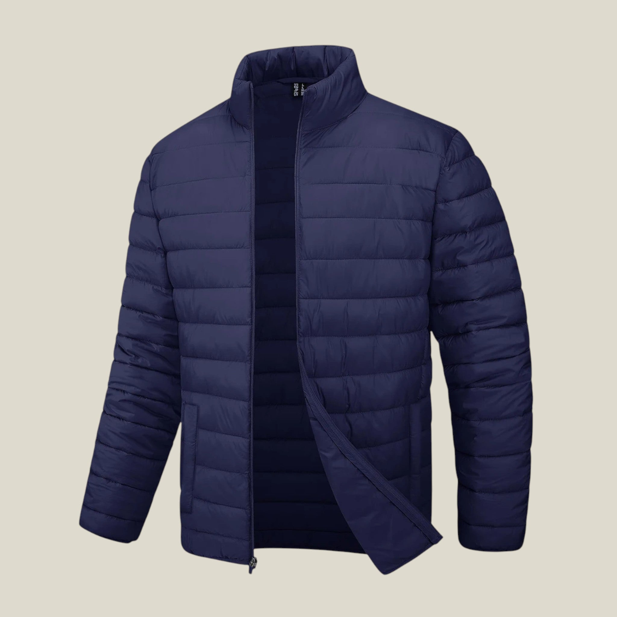 Herren Pufferjacke Mit Stehkragen