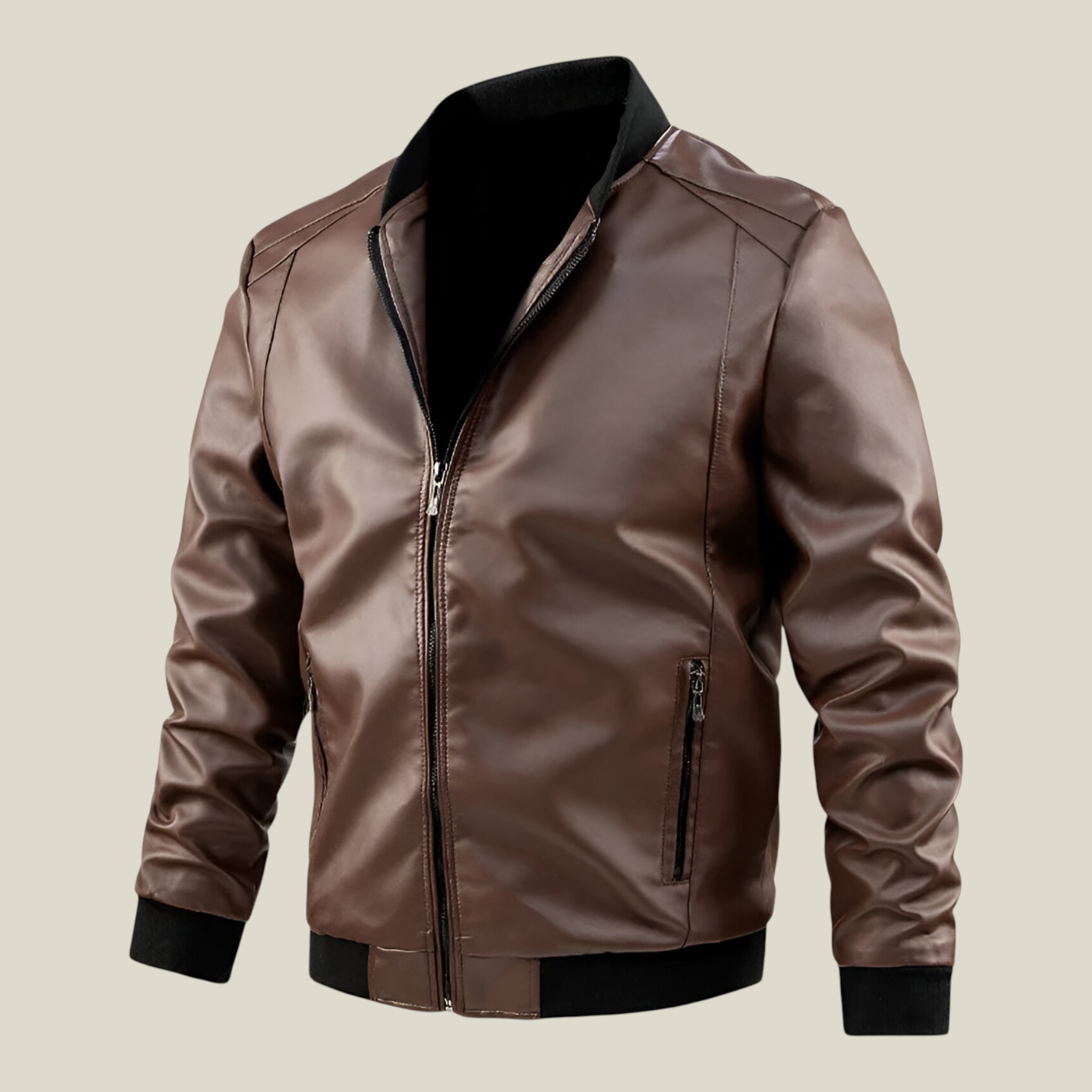 Herren Schlank Motorradjacke-Concept Fashion Lab