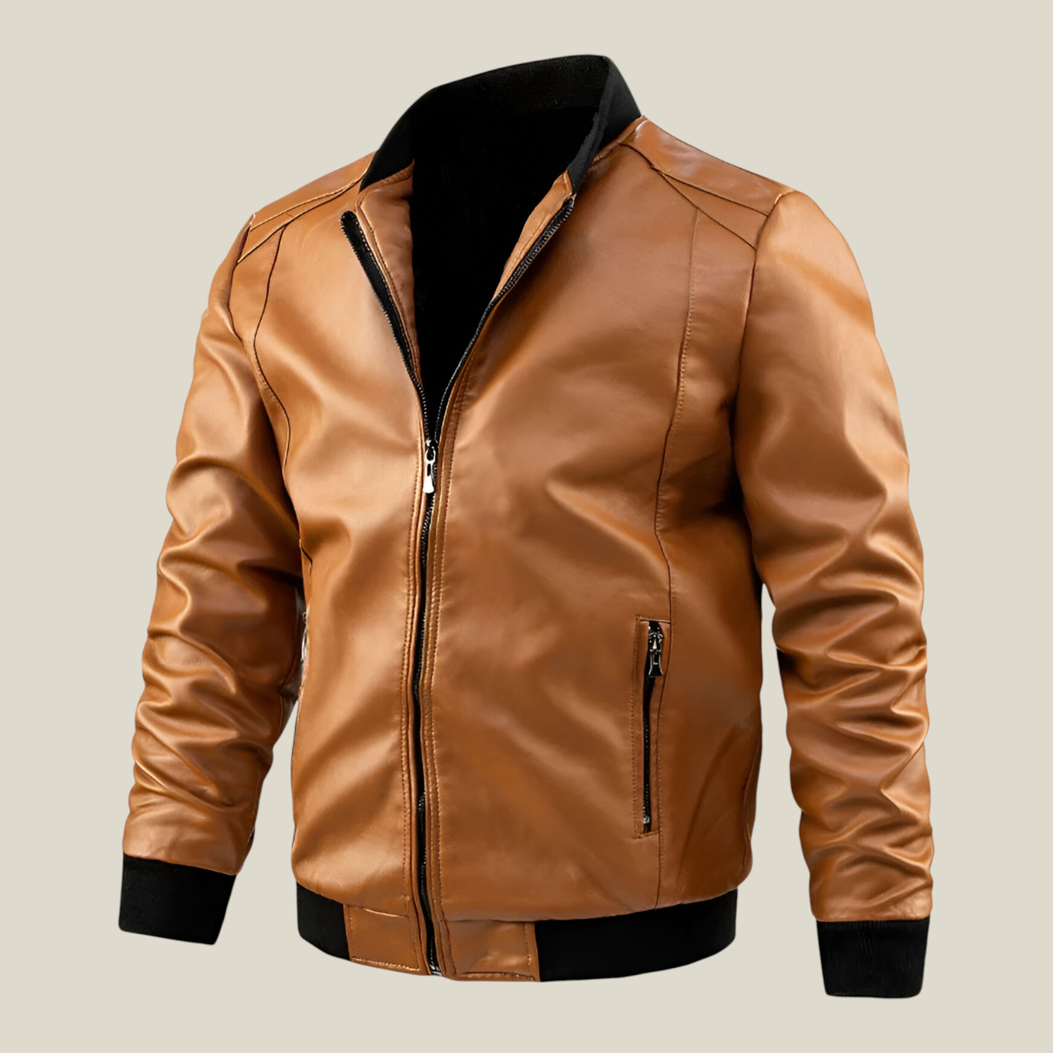 Herren Schlank Motorradjacke-Concept Fashion Lab