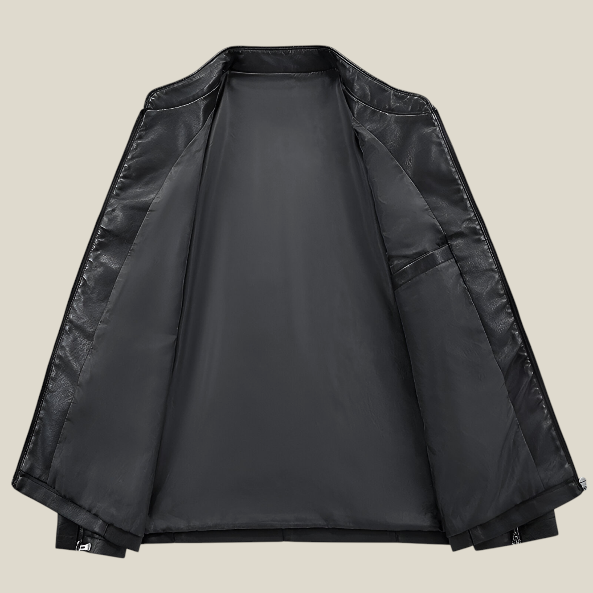 Herren Schlanke Passform Bikerjacke-Concept Fashion Lab