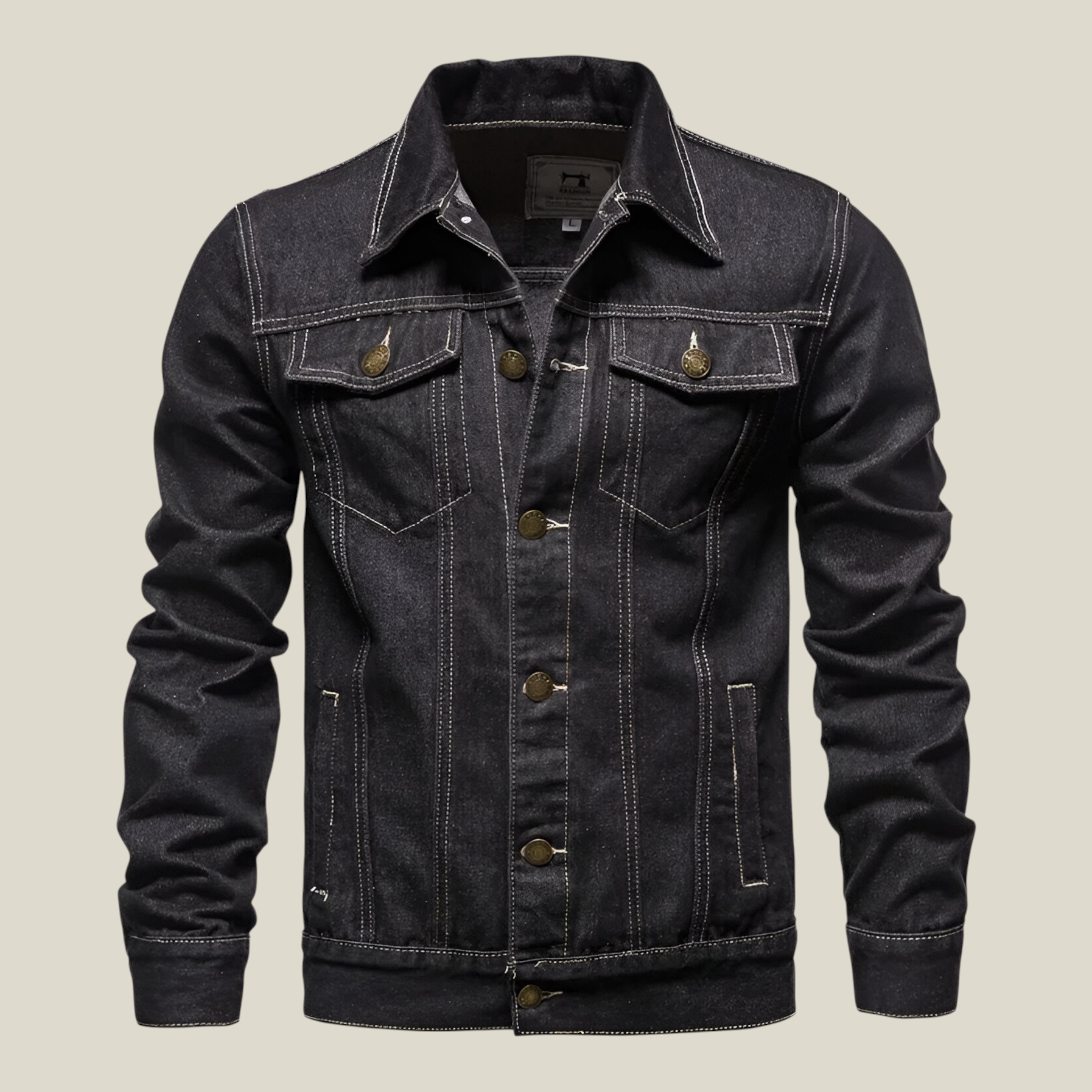 Herren Schlanke Passform Denimjacke-Concept Fashion Lab