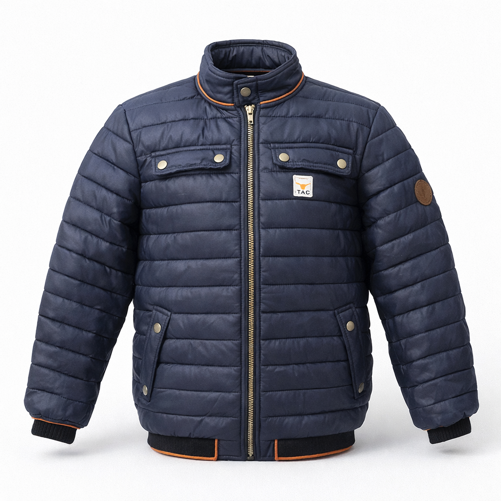 Herren Steppjacke – Leichte Zip-Jacke mit Stehkragen