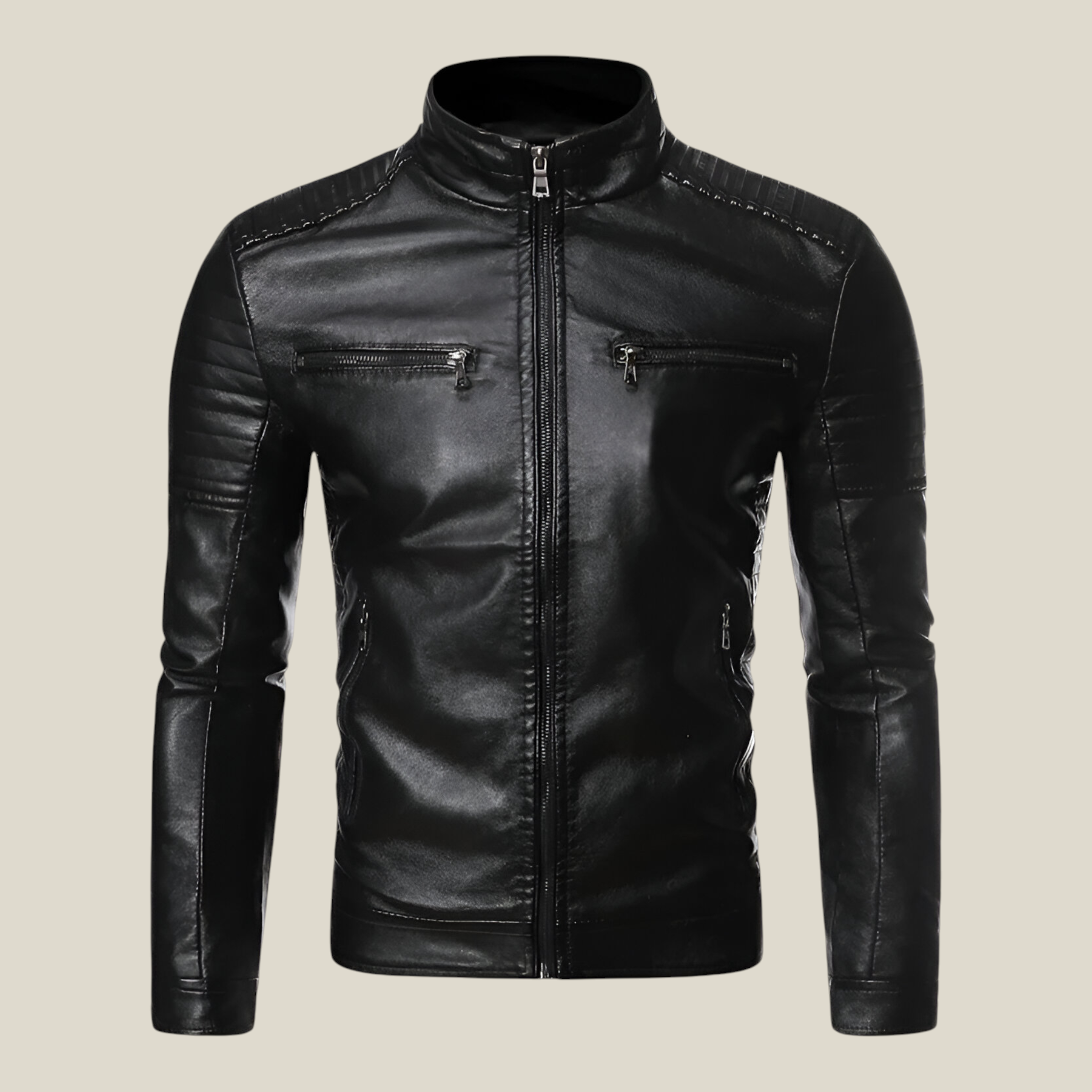 Herrenjacke mit geripptem Schulterdetail-Concept Fashion Lab