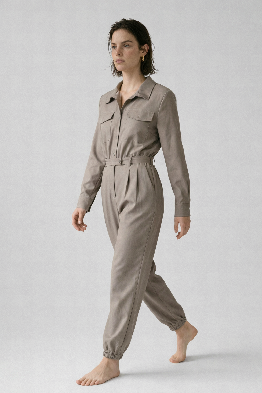 Megan Damen Jumpsuit – Leichter, eleganter Overall mit fließendem Fall für Alltag & Freizeit - - Jumpsuit - Concept Fashionlab