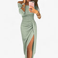Elegantes Off-Shoulder-Kleid Damen