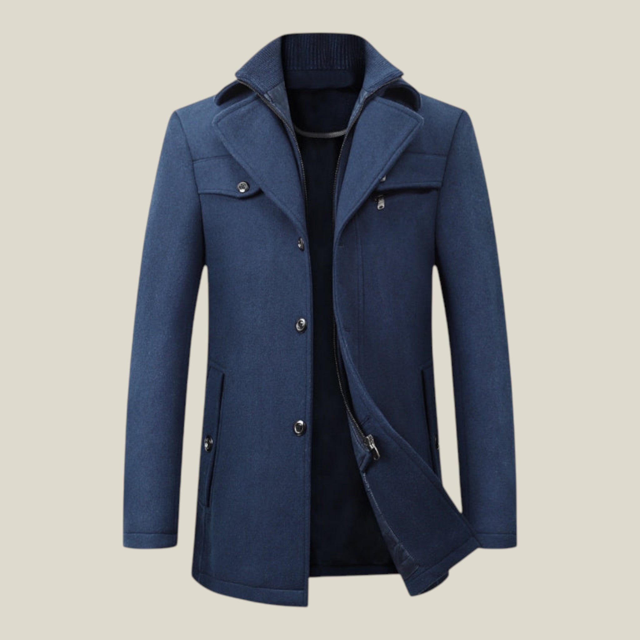 Klassischer Mittel-Lang Mantel