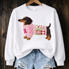 Kuscheliger pullover mit süßem Dackel-Patch-Design