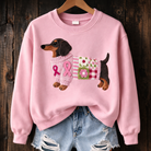 Kuscheliger pullover mit süßem Dackel-Patch-Design